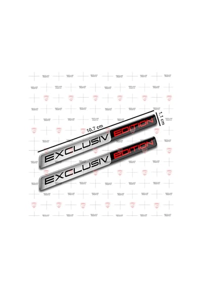 Exclusiv Edition 3D Gümüş Sticker
