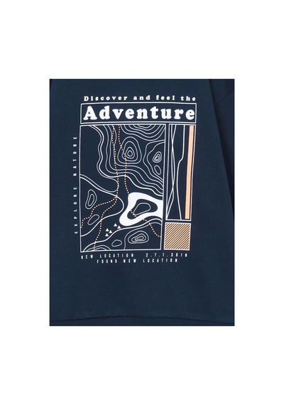 LC Waikiki Lcw Kids Lacivert Bisiklet Yaka Erkek Çocuk Sweatshirt New Navy