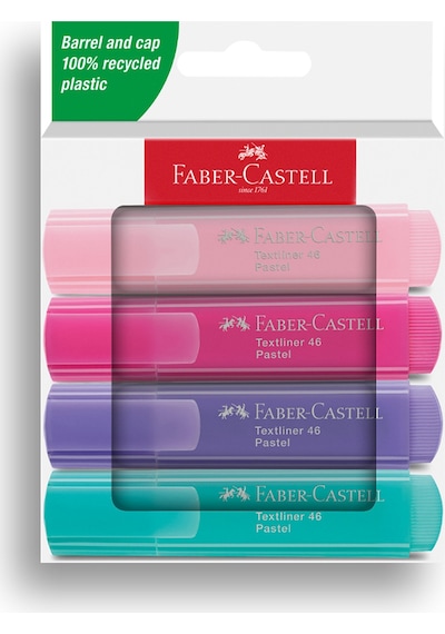 Faber-Castell Fosforlu Kalem Seti 4’lü Pastel Renkler