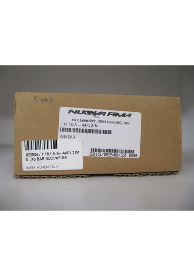 Nuovafima 1.18.1.a.b---aafj.21m 0 .40 Bar Manometer