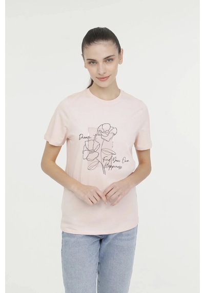 Kinetix Wl Amelia-b 11gfk301 0 Yaka Kadın Body - Acik Pembe Açık Pembe