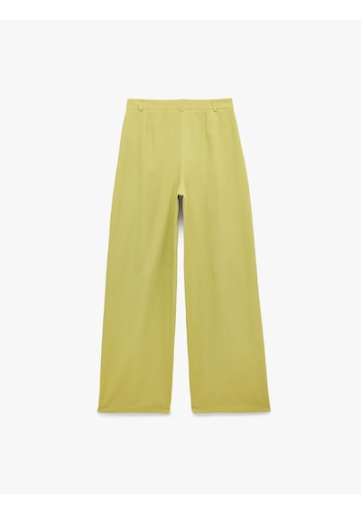 Koton Koton X Melis Ağazat - Cepli Keten Karışımlı Pile Detaylı Geniş Paça Kumaş Pantolon Yeşil 6sak40335pw Koton Koton X Melis Ağazat - Cepli Keten Karışımlı Pile Detaylı Geniş Paça Kumaş Pantolon Yeşil 6sak40335pw
