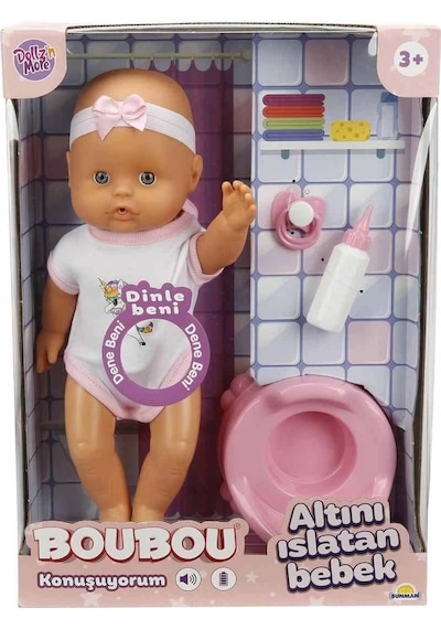 2030121 , Boubou Altını Islatan Ve Konuşan Bebek Seti 30 Cm