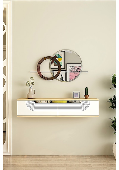 Da1202dbs Meyra Dresuar Ve Antre Rafı Safirmeşe-beyaz-silver 120cm Safirmeşe - Beyaz - Gümüş Da1202dbs Meyra Dresuar Ve Antre Rafı Safirmeşe-beyaz-silver 120cm Safirmeşe - Beyaz - Gümüş