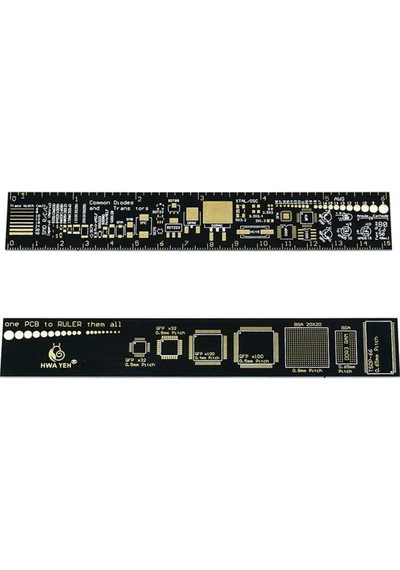 Pcb Referans Cetveli - Mühendislik Cetveli - 15 CM