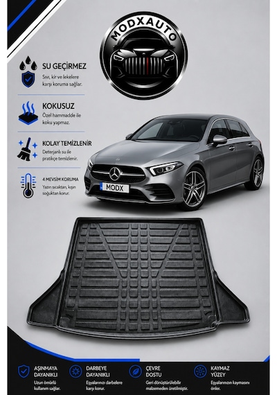 Mercedes A Seri W177 Hb 2021 Model Araca Özel Kulaklı Bagaj Havuzu Premium A+