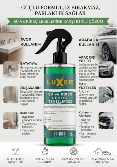 Luxor Kimya Su Ve Kireç Lekesi Temizleyici 200 Ml Diğer
