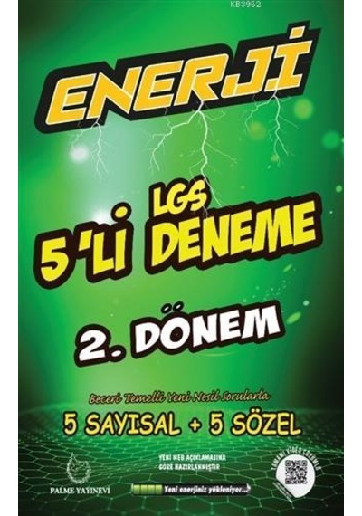 Palme 8. Sınıf Enerji LGS 2.Dönem 5 Lİ Deneme