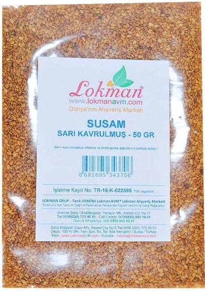 Susam Kavrulmuş Simitlik Sarı 50 Gr Paket - Mccv-332045