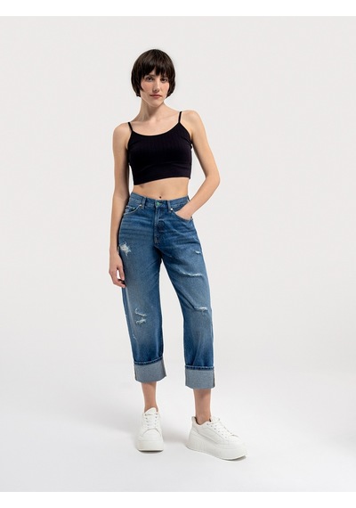 Boyfriend Boyfriend Kadın Pantolon Denim