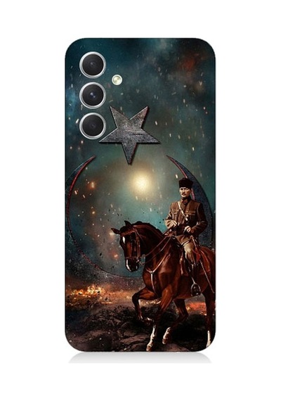 Samsung Galaxy S24 Plus Uyumlu Mustafa Kemal Atatürk Ve Mücadele Yılları Desenli Silikon Kılıf