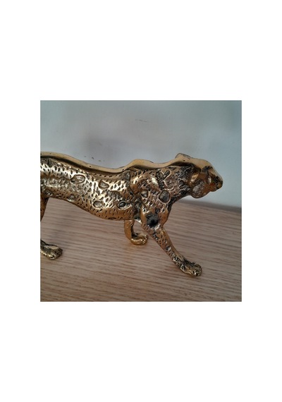 Pirinç Leopar Obje Sarı