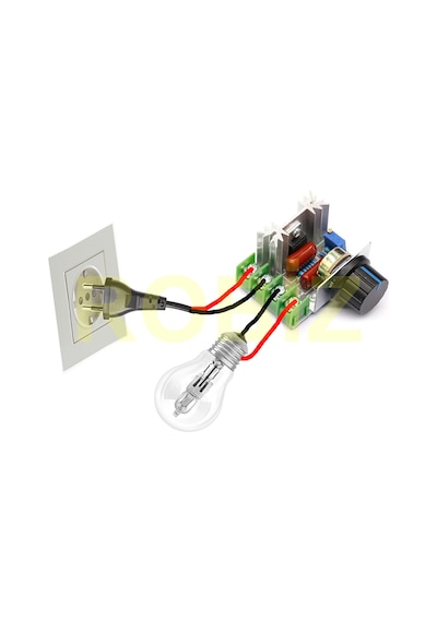 Dimmer Ac 220V 2000W-Voltaj Kontrol-Elektrikli Fırın, Su Isıtıcı,