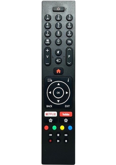 Elektromer Vestel Uyumlu Netflix Youtube Tuşlu 4K Smart LED TV Kumanda