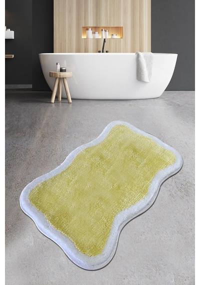 Olaf Sarı 60X100 Banyo Halısı
