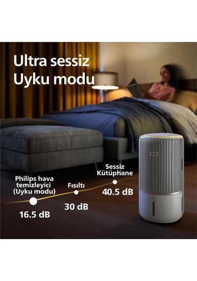 3400 Serisi 2'si 1 Arada Hava Temizleyici Ve Nemlendirici, Hepa Nanoprotect + Aktif Karbon Filtre, 650ml/sa Nemlendirme, Diğer