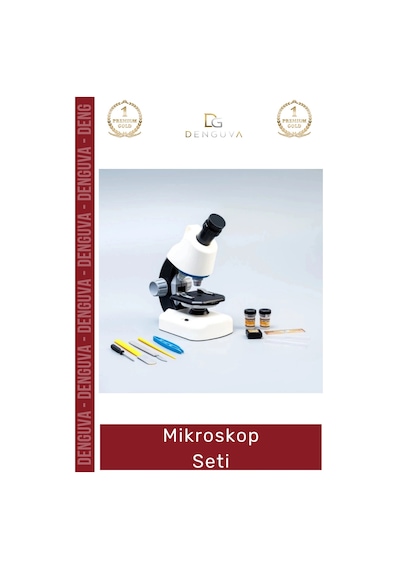 Mikroskop 1200x Büyütme Profesyonel Bilimsel Eğitim Taşınabilir Led Aydınlatma Stem Mikroskop Seti