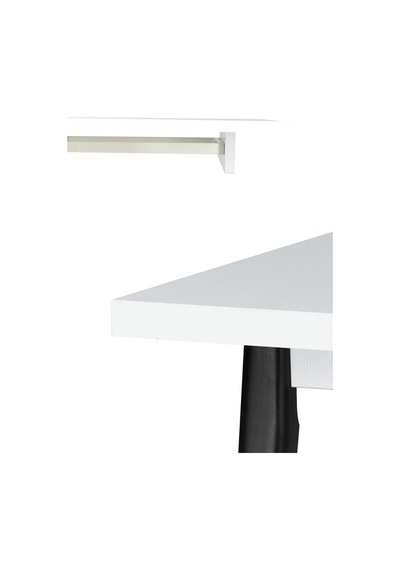 Vilinze Avanos Mdf Katlanır Ahşap Mutfak Masası - 70x80 Cm Beyaz Siyah