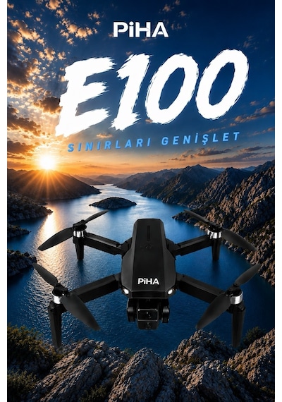 E100 Fırçasız Motor Hd 720p Çift Kameralı 2batarya&25dakika Uçuş Taşıma Çantalı Drone
