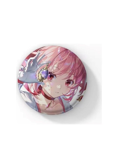 Puella Magi Madoka Magica Anime Buton Rozet 44 Mm, 84651685476514 Altın - Beyaz - Siyah