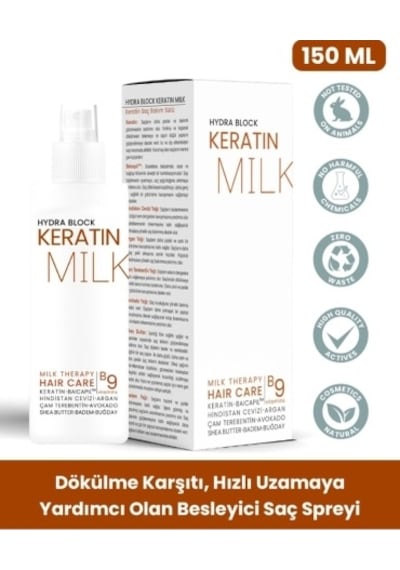 Boom Butter Keratin Milk (Sütü) Hızlı Uzama Dökülme Karşıtı Saç Spreyi 150 ML