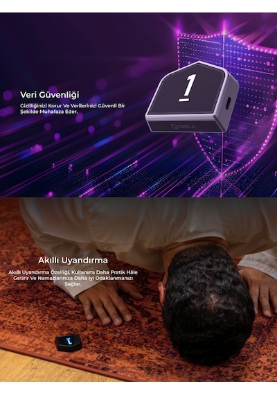 Iqibla Smart Salat Counter SC01 - Rekat Sayacı Siyah
