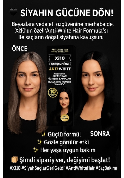 Xi10 Beyaz Kapatan Şampuan 300 ML