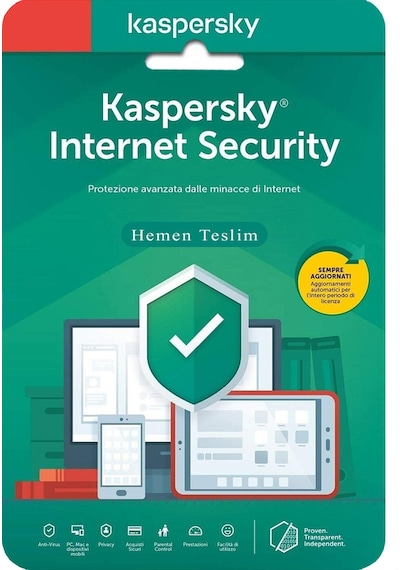 Kaspersky İnternet Security 3 Cihaz 1 Yıl