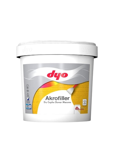 Akrofiller Dış Cephe Macunu 4,5 Kg Beyaz