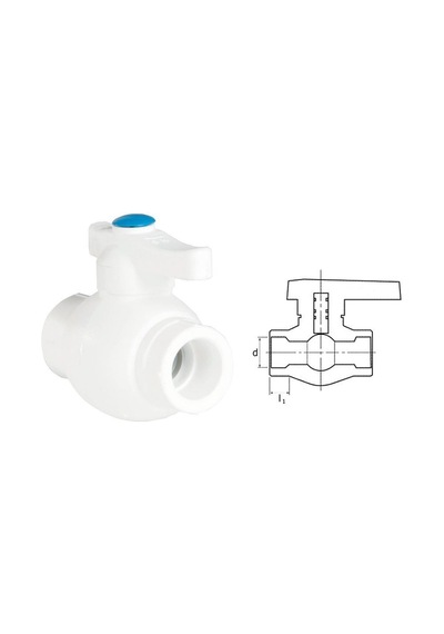 Ege Yıldız Pprc 40 Mm Küresel Vana Gri