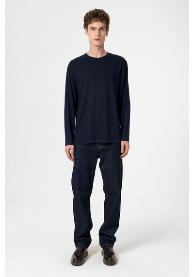 Antioch Relaxed Fit Basic Erkek T-shirt Lacivert