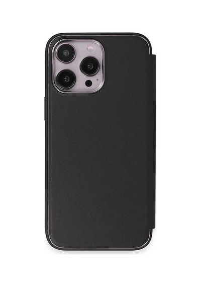 Bşkvirgo İphone 13 Pro Max Uyumlu Kılıf Dolpin Kapaklı - Siyah Bsk2026