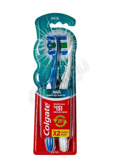 5 Adet Colgate 360 Diş Fırçası Komple Ağız Orta 1+1