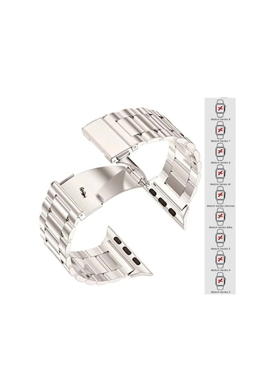 Apple Uyumlu  Watch 38 Mm 40 41 MM Seri 3 4 5 6 7 Se Ironwef Gold