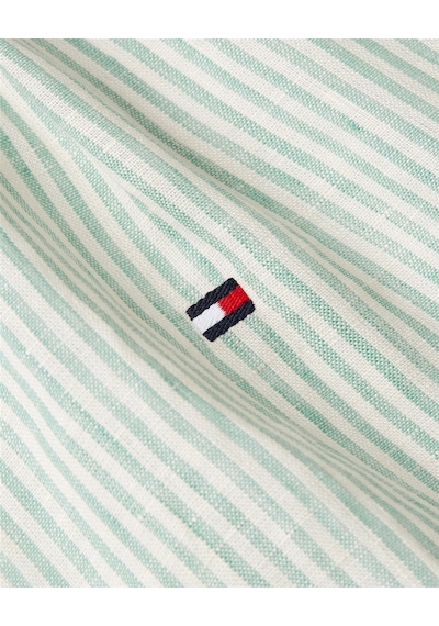 Tommy Hilfiger Ess Lınen Relaxed Shırt Kadın Yeşil Gömlek - Ww0ww44679 Yeşil