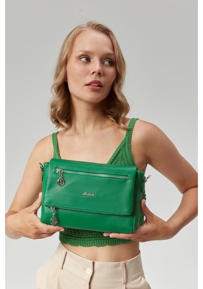 Morpelikan Kadın Dört Bölmeli Clutch Çarpraz Omuz Çantası