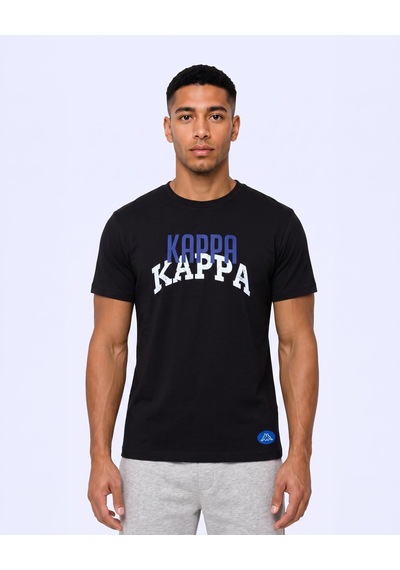 Kappa Logo İxtal Tur Erkek Siyah Regular Tişört