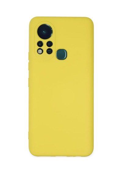 İnfinix Hot 11s Kılıf Nano İçi Kadife Silikon - Sarı 0.2M-Çok Renkli