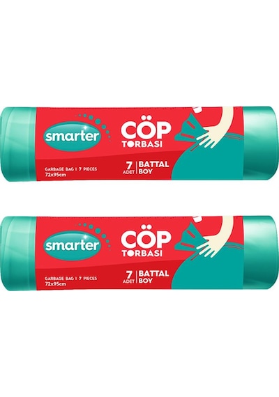 Smarter 2'li Battal Boy Çöp Torbası Çöp Poşeti