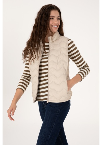 U.s. Polo Assn. Kadın Krem Yelek Dokuma 50289603-vr071 Krem