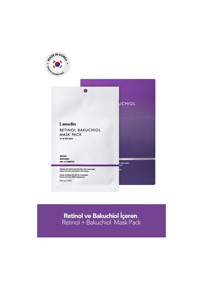 Retinol Ve Bakuchiol İçeren Yoğun Bakım Maskesi Retinol + Bakuchiol Mask Pack