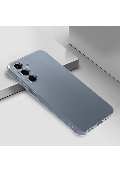 Kilifone - Galaxy S24 Fe Uyumlu - Kılıf Şeffaf Soft Slim Fitt Süper Silikon Kapak - Şeffaf