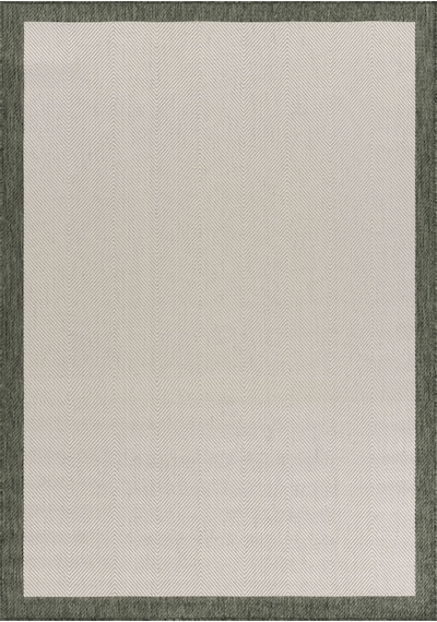 Sisalux 3090 Krem Yeşil Sisal Dokuma Jüt Kilim Hav Toz Vermez Halı Salon Mutfak Oturma Odası Halısı Krem - Yeşil