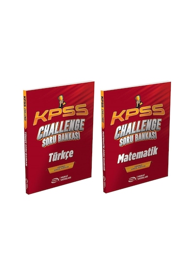 Murat Kpss Türkçe + Matematik Challenge Soru Bankası 2 Li Set Murat Yayınları