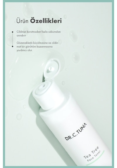 Dr.c.tuna Çay Ağacı Yağı Gözenek Sıkılaştırıcı Yüz Temizleme Toniği 125 Ml