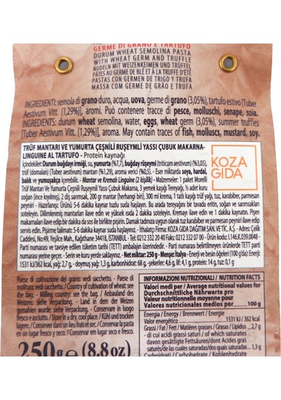Linguine Trüf Rüşeym Morelli 250gr