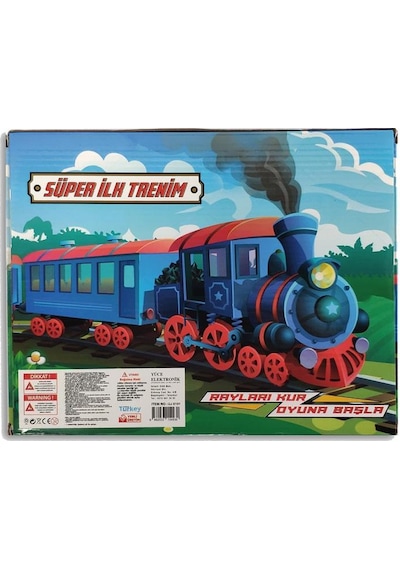 Uj Toys Pilli Raylı Vagonlu Oyuncak Tren Seti Uj6101