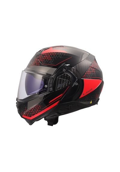 Ls2 Advant 2 Astral Çene Açılır Kask Kırmızı - Siyah