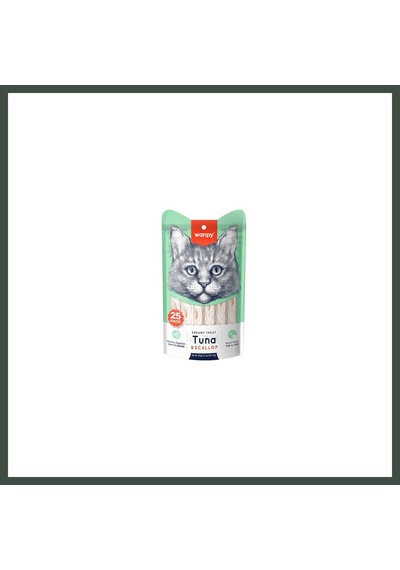 Wanpy Ton Balık Ve Deniz Taraklı Krema Kedi Ödülü 25x14 Gr Nhr