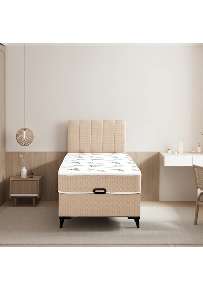 Luna Comfort Tek Kişilik Yatak Baza Başlık Set 3'lü Set 100x200 Konuma Özel Teslimat 100 x 200